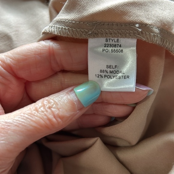 Current Air Sand Long Sleeve Button Front Puff Sleeve Top Shirt Blouse Top Sz S - Picture 8 of 10